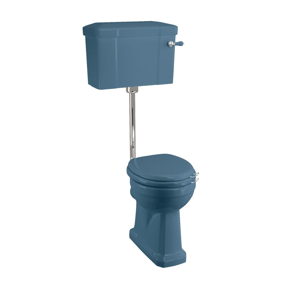 Bespoke Alaska Blue Standard Low Level WC with 520 Lever Cistern